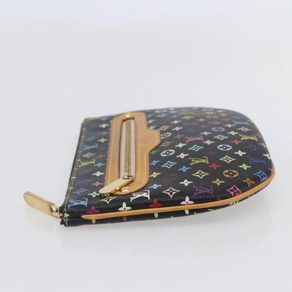 LOUIS VUITTON Monogram Multicolor Pochette GM Pouch Black M60027 LV Auth 144890V - Picture 8 of 16